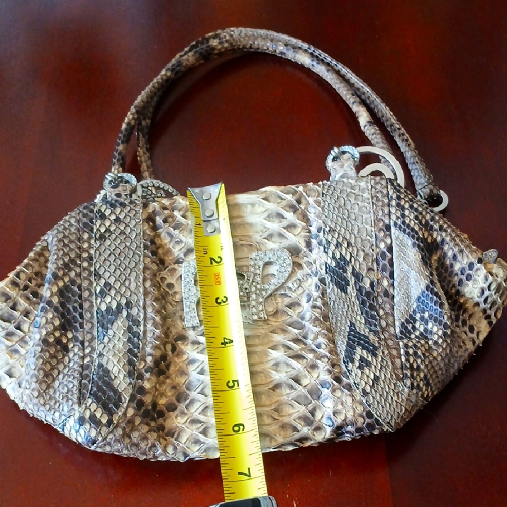 Fernando Pensato 'Python' Snakeskin Patterned Handbag - Picture 11 of 16
